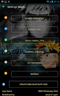 BBM Naruto Whatsapp Mod v3.0.1.25 APK