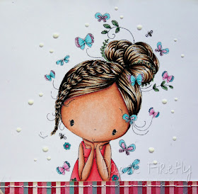 Floral girly card, image from All Dressed Up