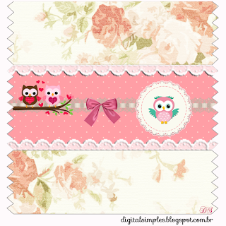 Owl Couple: Free Printable Candy Bar Labels.