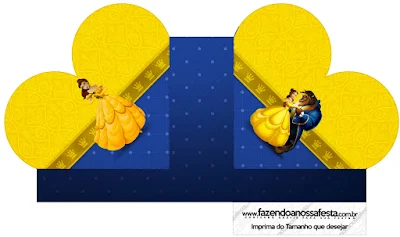 Beauty and the Beast Party Heart Shaped Open Box. 