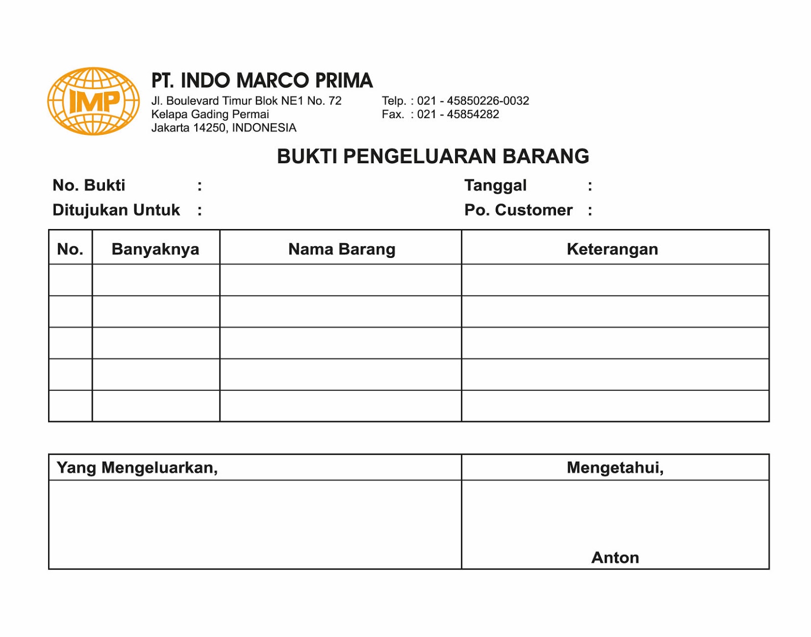 13 Contoh Kwitansi Pembayaran  Kumpulan