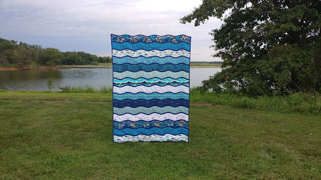 High Tide quilt - a bias tape applique quilt for advanced beginners