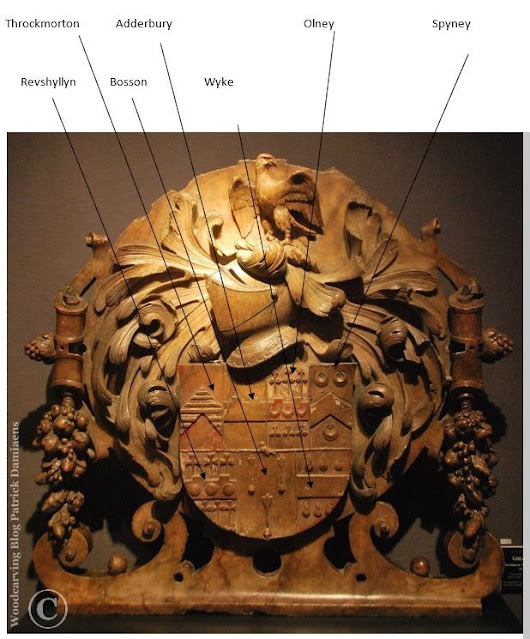 Discovery of the missing family coat of arms of the monument of Sir Nicholas Throckmorton in St. Katharine Cree in London