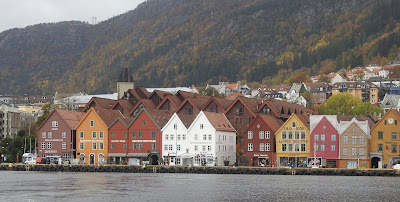 Center of Bergen near the water