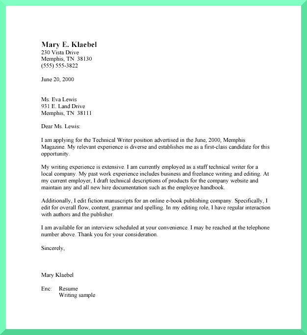 Business letter sample: October 2011