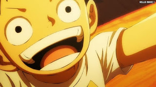 ワンピースアニメ 1029話 ルフィ 幼少期 かわいい Monkey D. Luffy | ONE PIECE Episode 1029