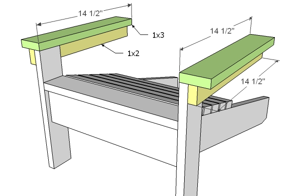 The front seat board top will be at a height of 10″.