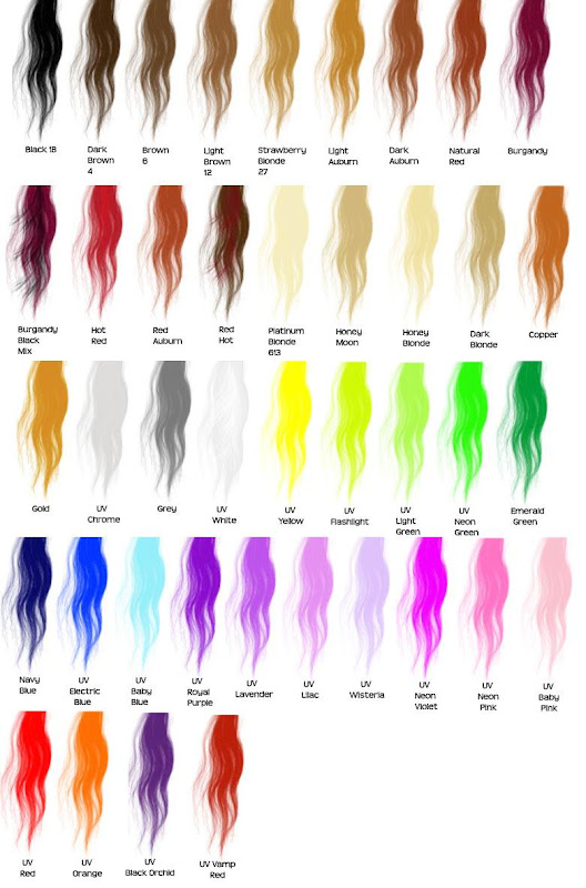 hair color chart 