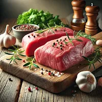 marinated veal pieces.