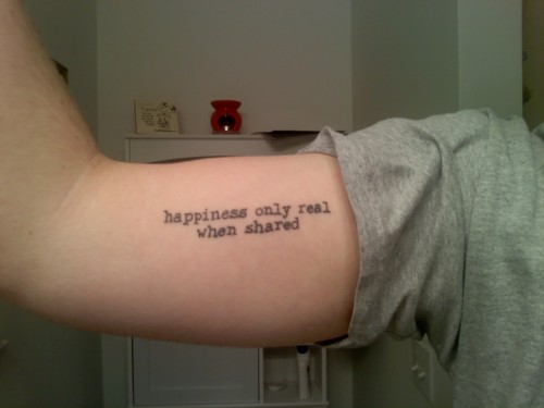 Tattoos inspired by the words and life of Christopher McCandless