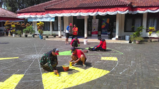 Logo Asian Games 2018 di Depan Kantor PPOP