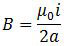 Rumus induksi magnetik untuk kawat melingkar