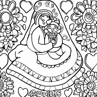 Surpreenda sua mãe com um presente personalizado: um desenho para colorir do dia das mães! Divirtam-se juntos colorindo e criando novas memórias.