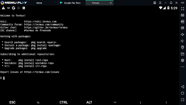 Cài đặt Termux trên Windows thông qua MemuPlay