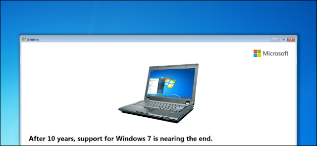 nearing the end of Win 7