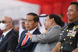 Jokowi Dukung Prabowo Nyapres 2024 saat Hadiri Indo Defence 2022 di JIExpo Kemayoran