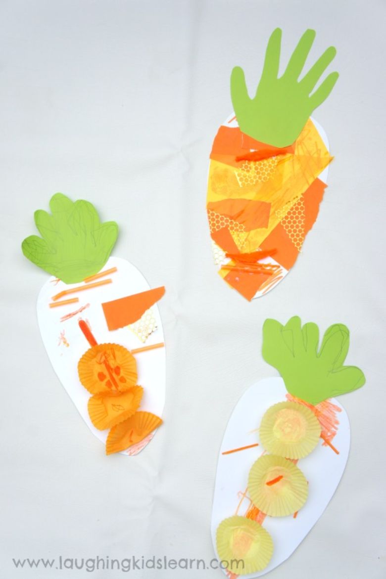 Easter crafts for toddlers - carrot craft
