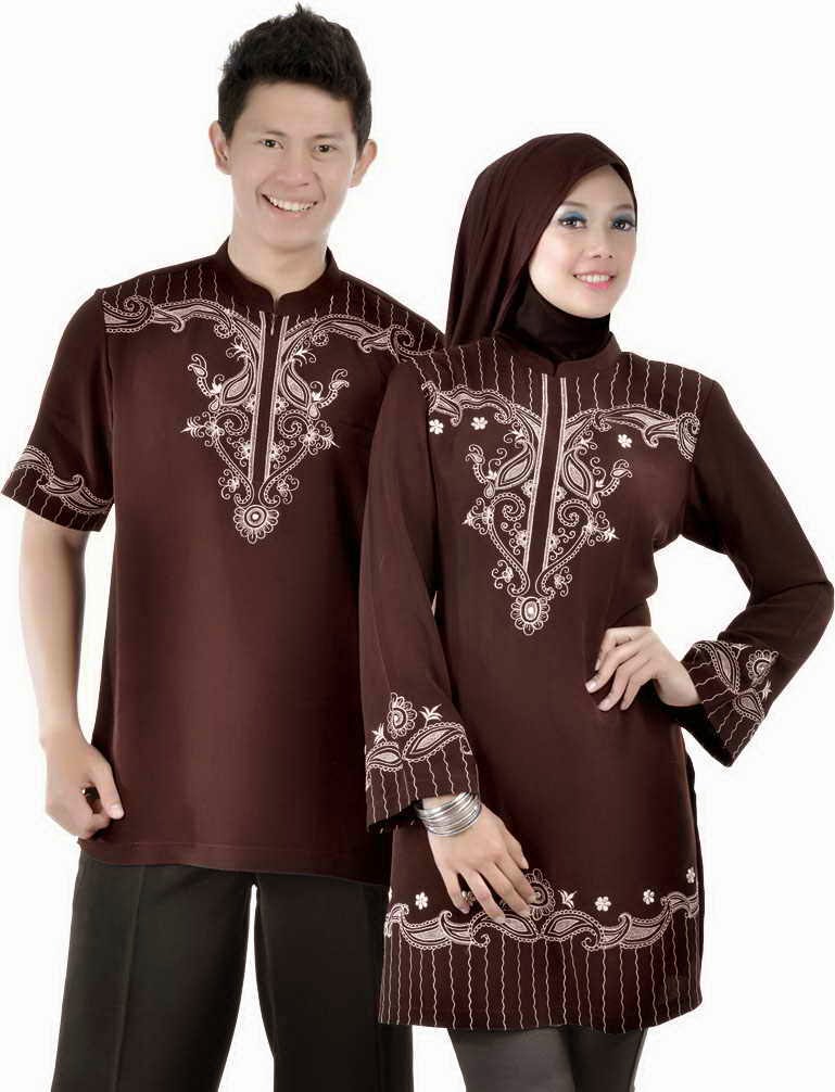  Model  Baju  Couple  Terbaru Busana Muslim Lebaran  2019