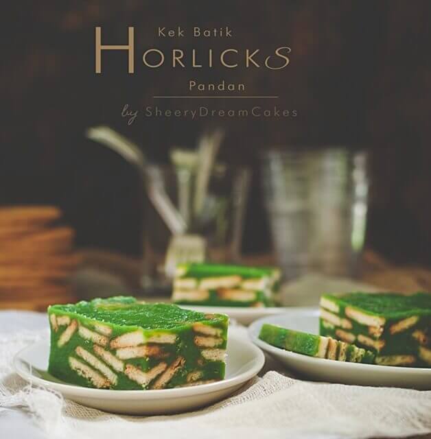 Kek Batik Horlicks Pandan