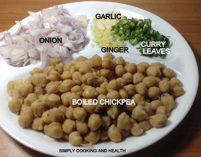 Ingredients for Easy mild chana dal Curry