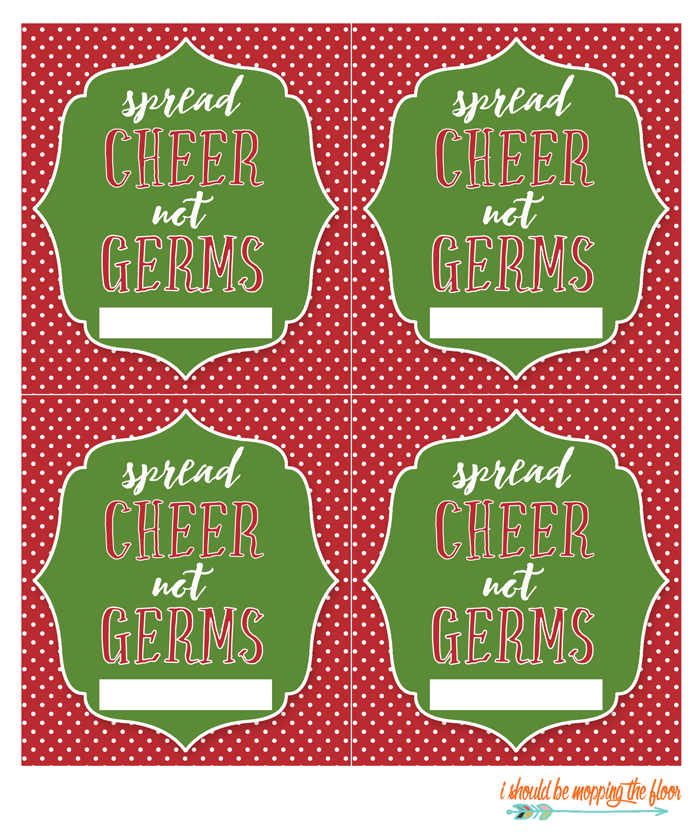 Spread Cheer Not Germs Free Kleenex® Printable