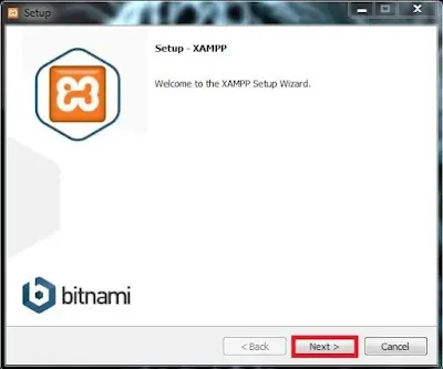 XAMPP installation interface