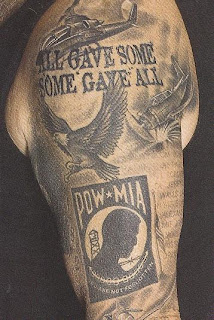 Tatuagens águia em preto para o braço