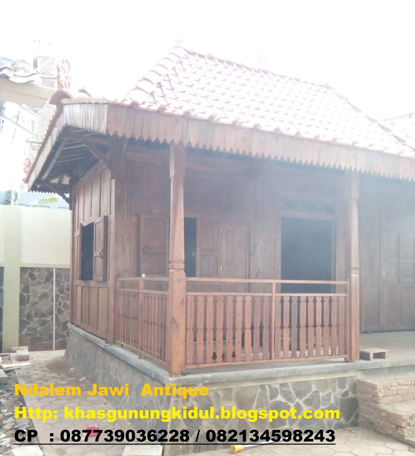 Dijual Rumah  Limasan Kayu  Jati Full Gebyok Luas 5 x  6  