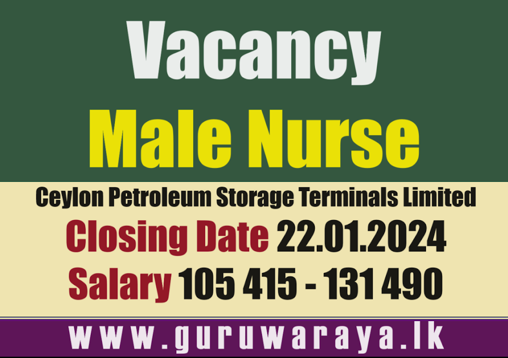 Male Nurse Vacancy - CPSTL