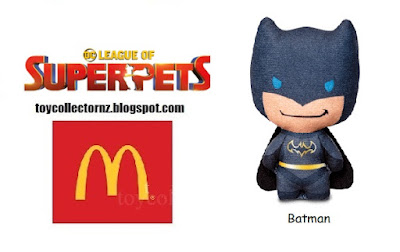 batman from mcdonalds dc league of superpets happy meal toys set 2022