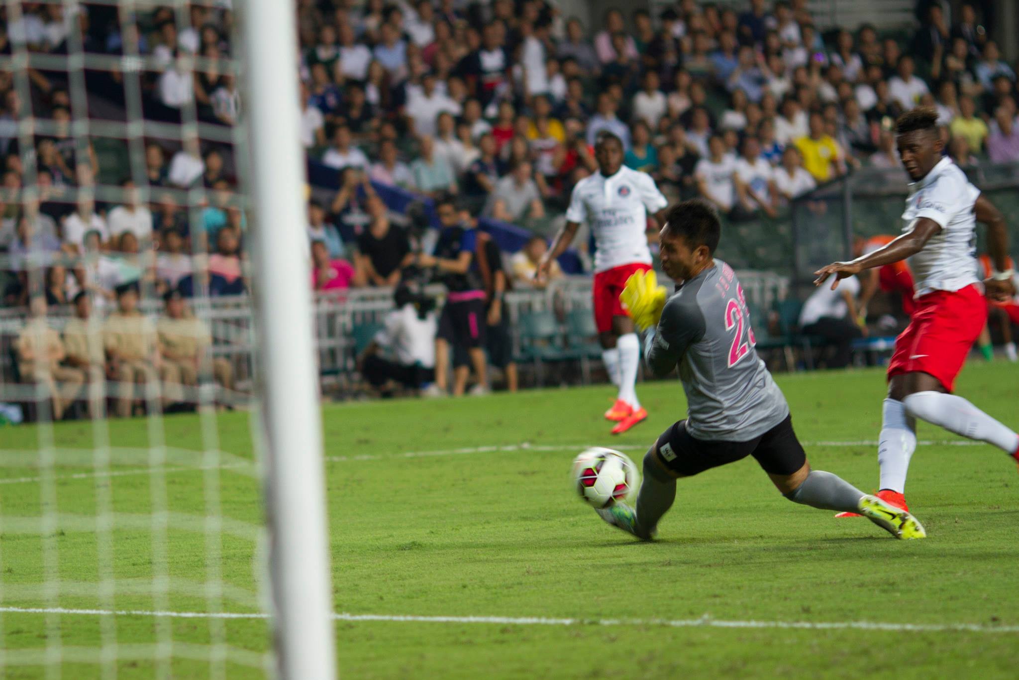 Soccer action.