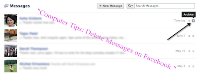 Computer Tips: Delete Messages on Facebook 