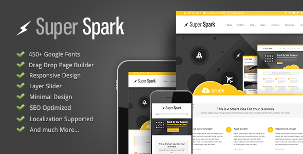 Super Spark - Responsive Minimal WP Theme - Corporate WordPress