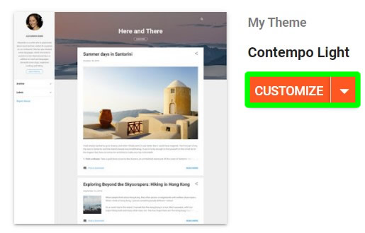 customize blogger theme