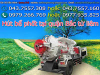 Hút bể phốt quận bắc từ liêm giá rẻ,quý khách có nhu cầu thông công,bồn cầu liên hệ 0979.266.769