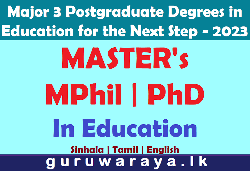 Postgraduate Degrees in Education 2023