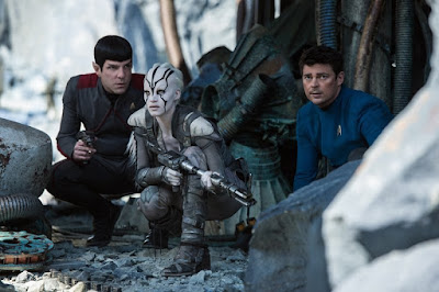 Zachary Quinto, Sofia Boutella and Karl Urban in Star Trek Beyond