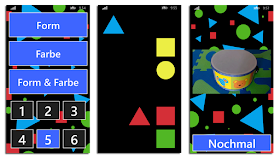 Screenshots des Spiels "FORMEN und FARBEN" - Windows-Phone App