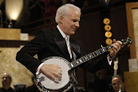 Steve Martin playing his banjo