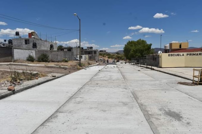 Avanza la pavimentación en la calle Turquesa de la colonia El Pedregal