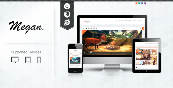 MEGAN - Blog Responsive Template  - ThemeForest Item for Sale