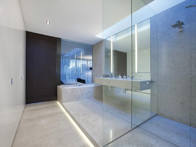 Photo of modern bathroom in amazing dream home in Melbourne