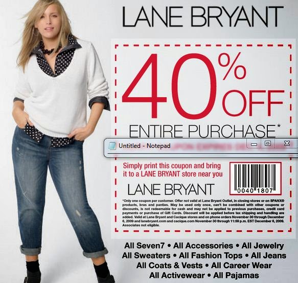 lanebryant coupons 2018