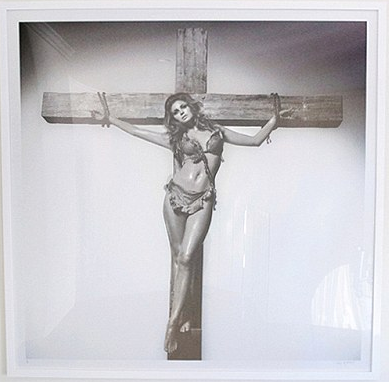Khloe Kardashian on Raquel Welch Crucifix