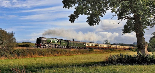 Sussex Belle Railtour Steam Hauled Braunton 34046