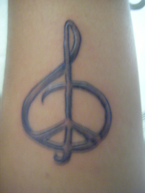 peace tattoos. my Peace Symbol Tattoos is