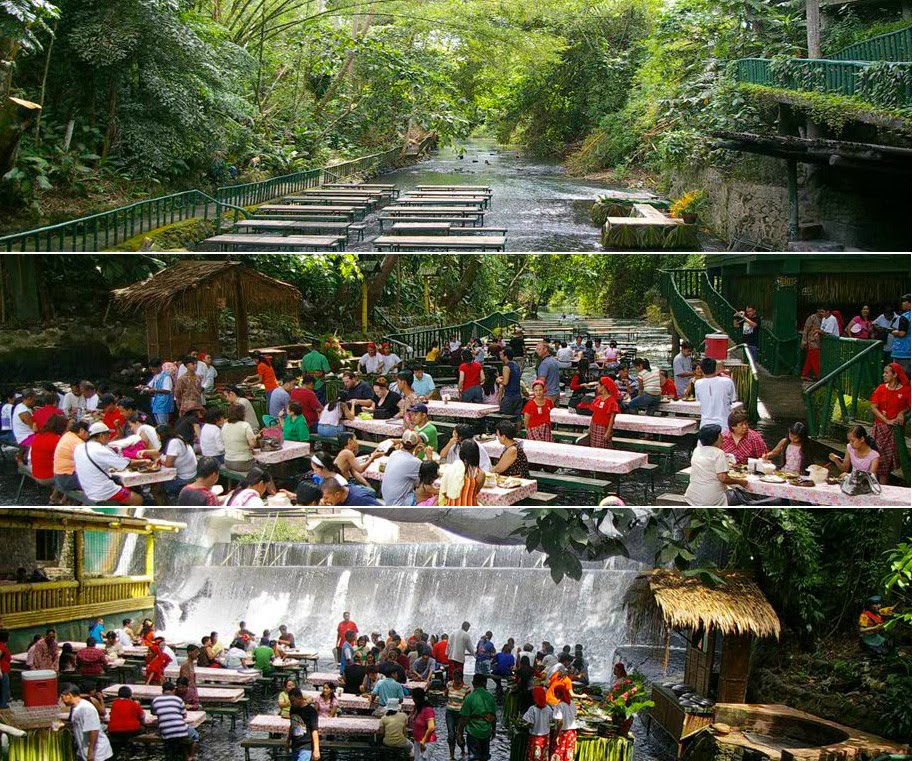 Dine At The Base Of Waterfall In Philippines