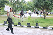 Eratkan Solidaritas TNI-POLRI, Polres Sidrap Bersama Kodim 1420 Laksanakan Kerja Bakti