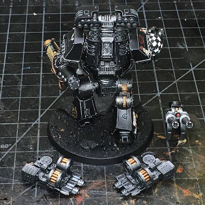 DreadTober Horus Heresy Dark Angels Relic Contemptor Dreadnought WIP