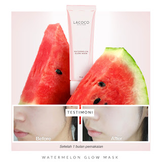 cara pakai watermelon glow mask